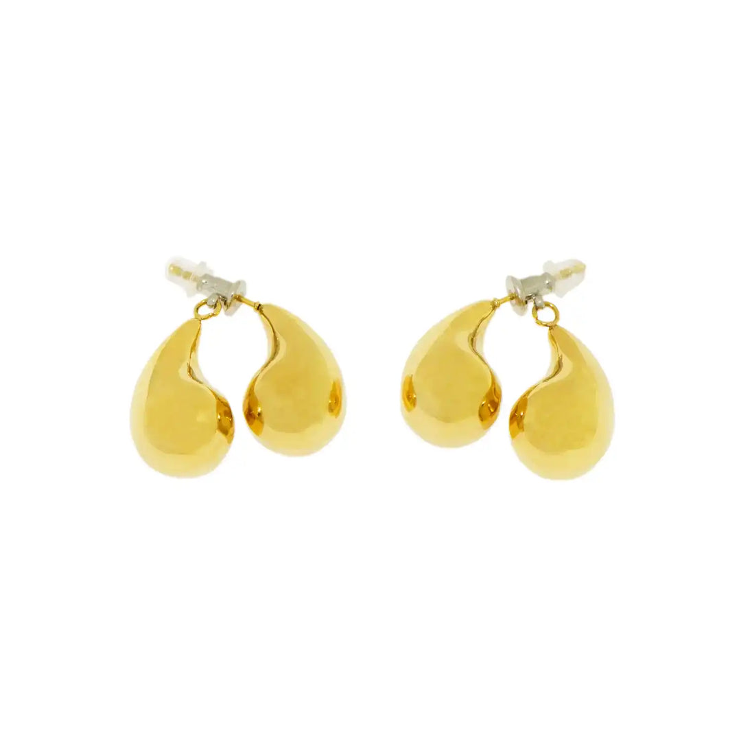 Entdecken Sie elegante Edelstahl Ohrringe in Gold mit Doppel-Tropfen Design. Stilvoll, wasserfest und perfekt für jeden Anlass. Jetzt bei Schmucktime kaufen!
